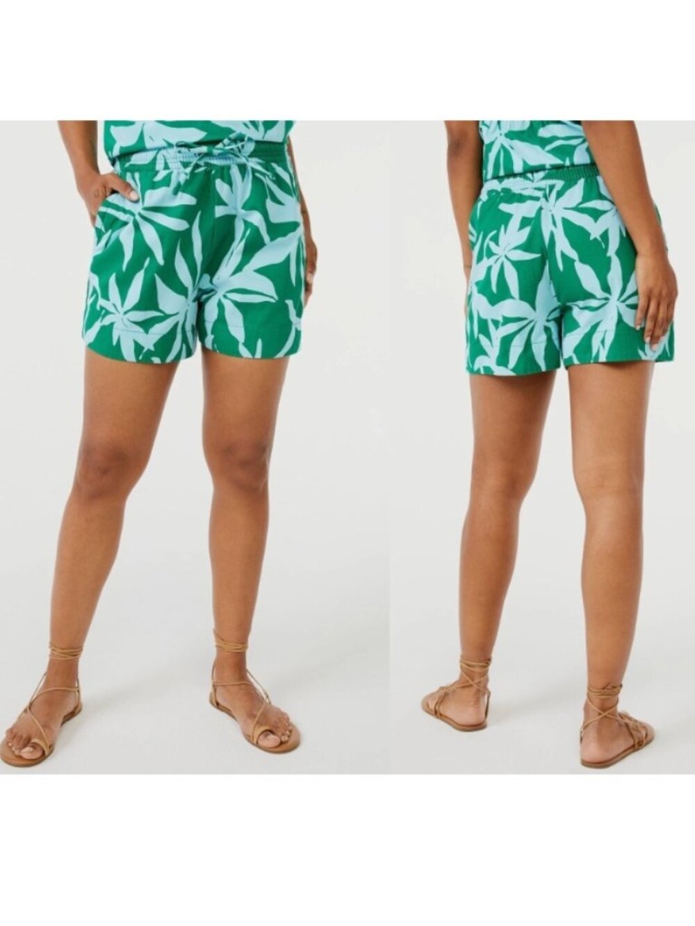 NWT Free Assembly Women's Pull On Green Shorts Size XS